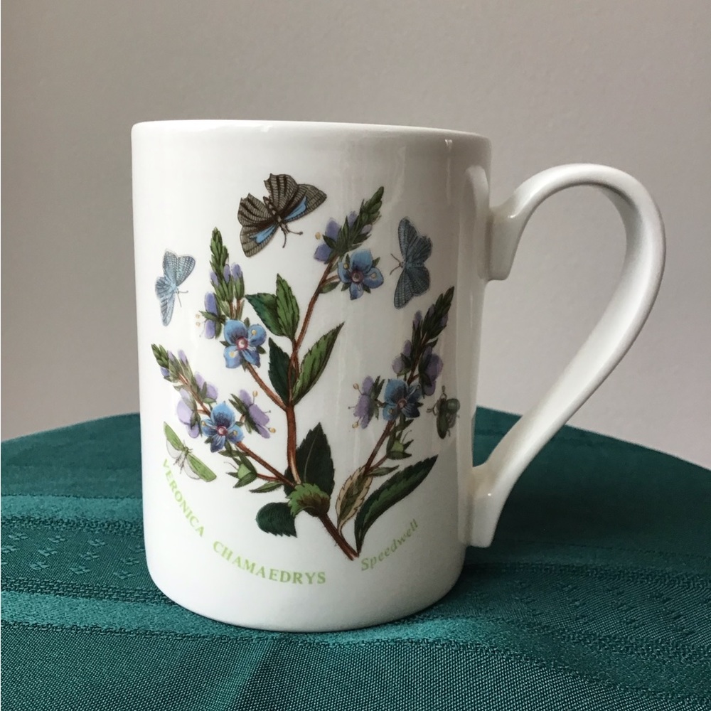 Portmeirion Botanic Garden Mug Veronica Chamaedrys Speedwell Butterfly F…